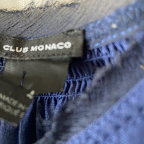 EUC Club Monaco Navy Blue Sleeveless Dress Effortlessly Chic Sz 4 - Picture 5 of 7